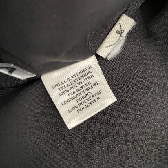 Ann Taylor Dress Floral Pattern A-line Black and White Petite Women's Size 10 - Picture 9 of 12